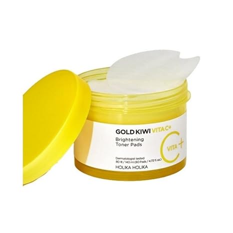 Holika Gold Kiwi Vita C Toner Pads x 80 Pads