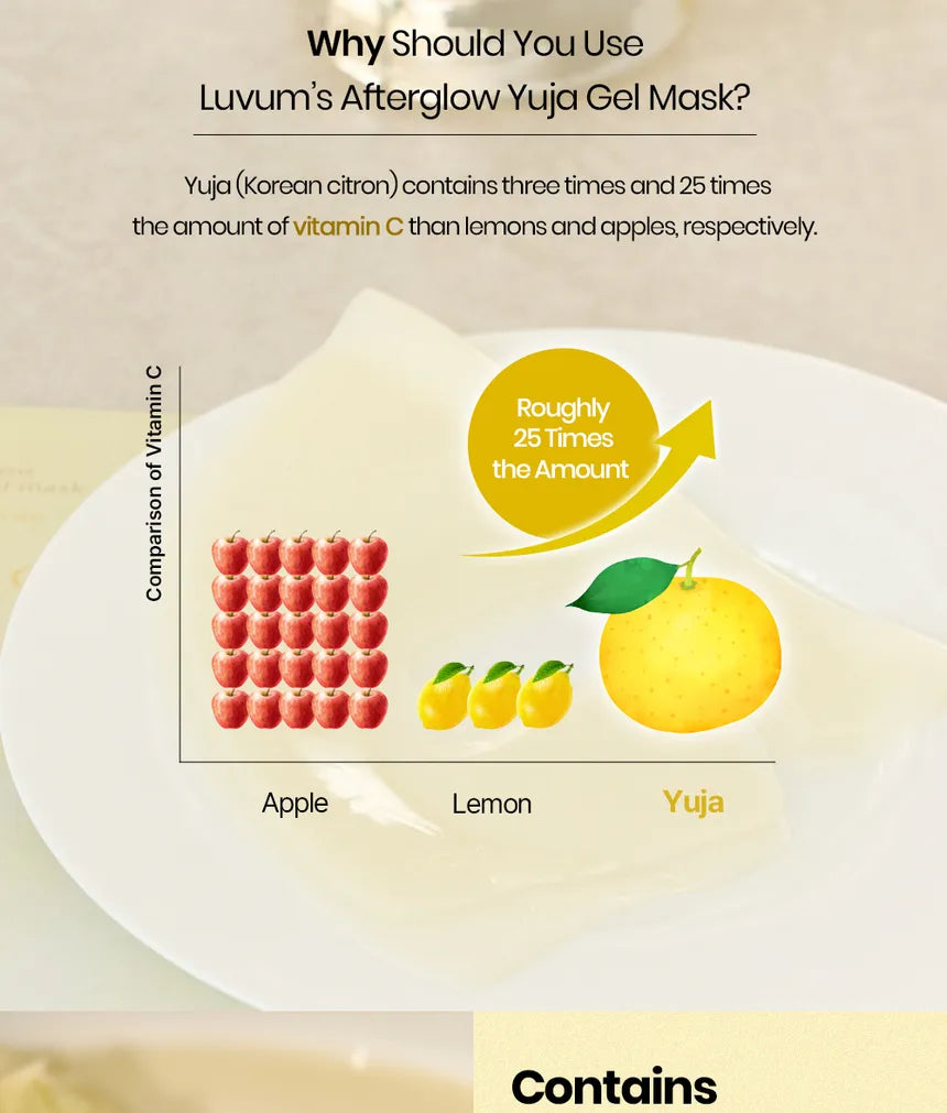 Luvum Mascarilla Afterglow Yuja Unidad