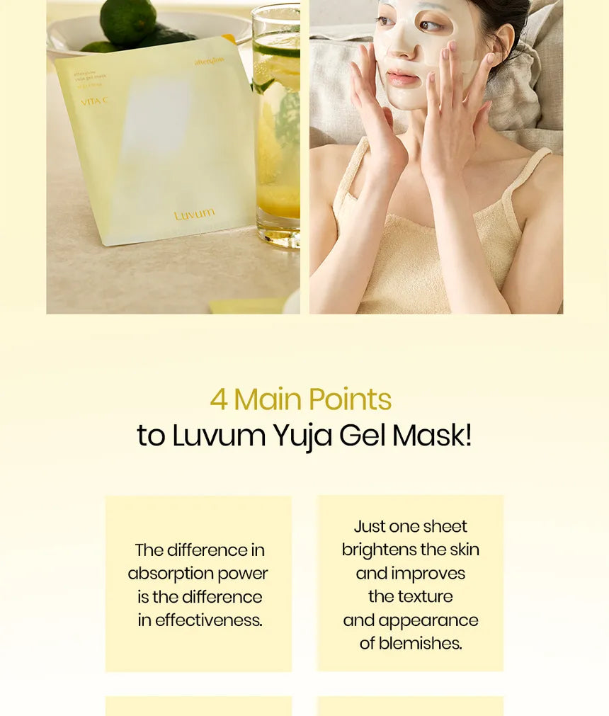 Luvum Mascarilla Afterglow Yuja Unidad